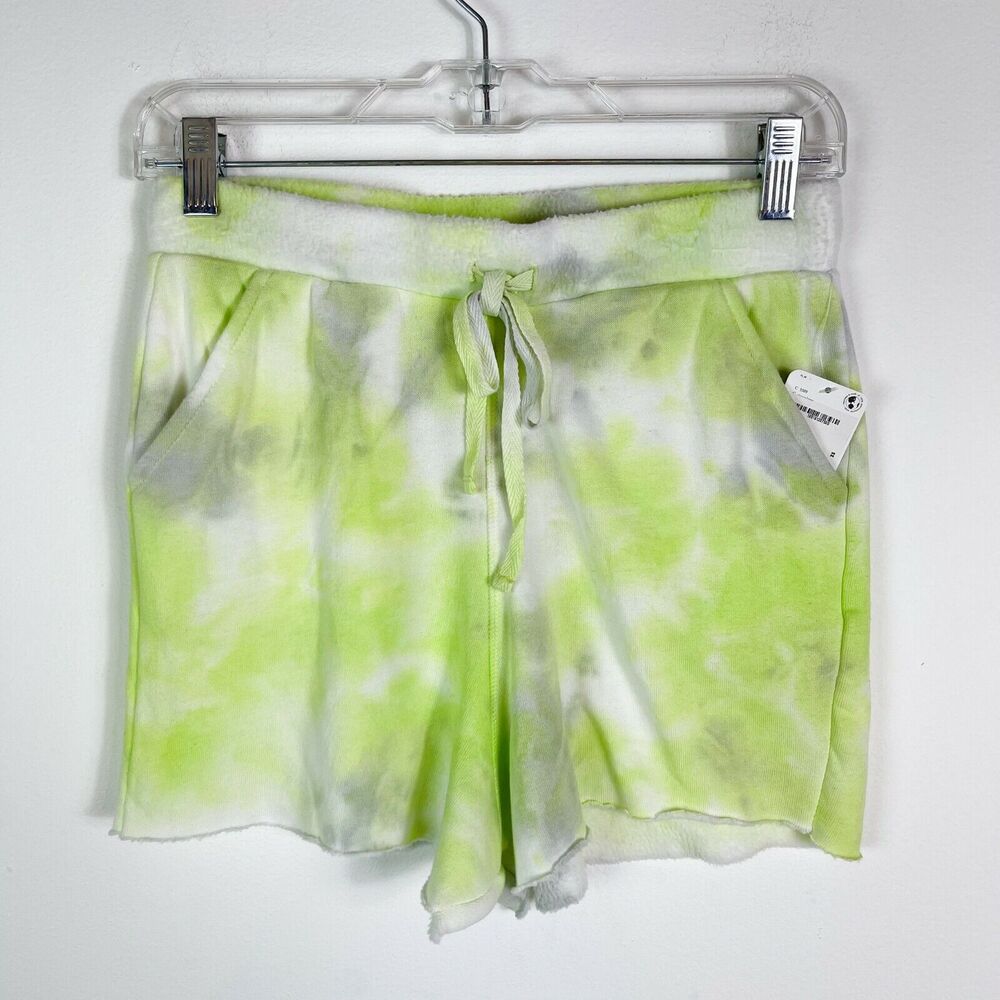 Free People NWT Women's Drawstring Kelly Washed Tie Dye Shorts Size M - Picture 2 of 6